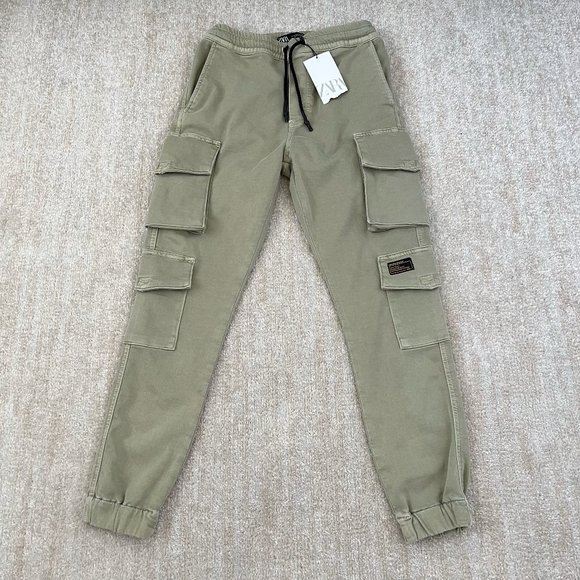 Zara Pants - NWT Zara Pull On Cargo Jogger Pants S